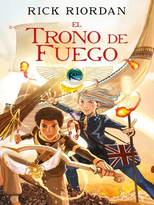 cover image of El trono de fuego